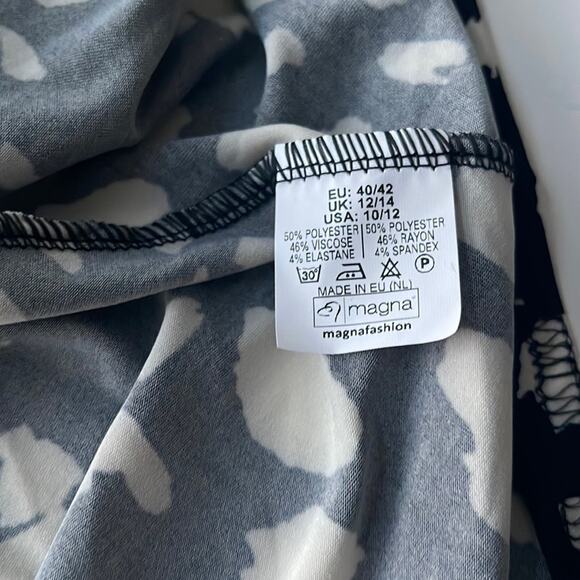 NEW (Magna Fashion) Womens Asymmetrical Irregular Dots Tunic Top SIZE 10/12 - Picture 8 of 8